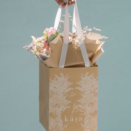 Alternative view of softness floral bag bouquet