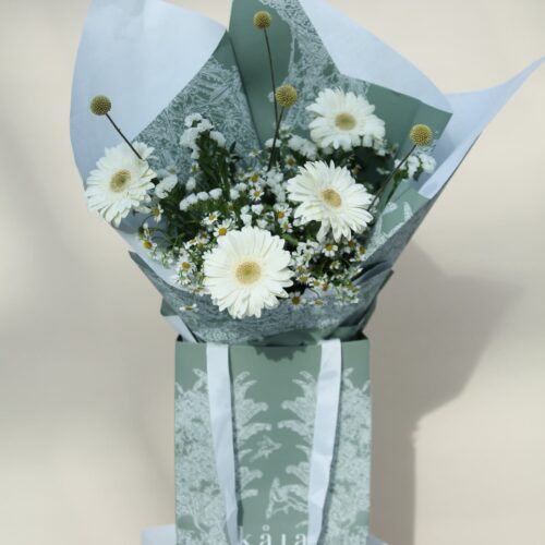 yellow daisy delight floral bag bouquet