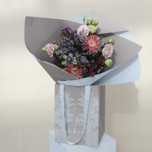 softness floral bag bouquet
