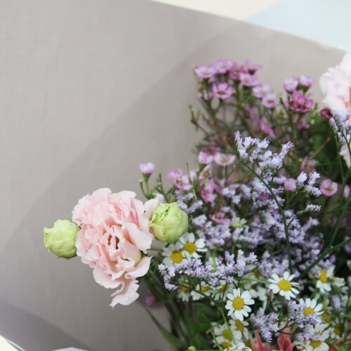 Alternative view of softness floral bag bouquet