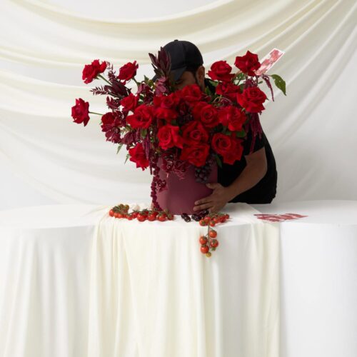 Alternative view of red romance