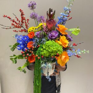 Burst of Blooms Butterfly Vase Arrangement