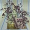 Beautiful purple flowers arranged in vases, perfect for home decor or special occasions, showcasing fresh and vibrant floral designs.