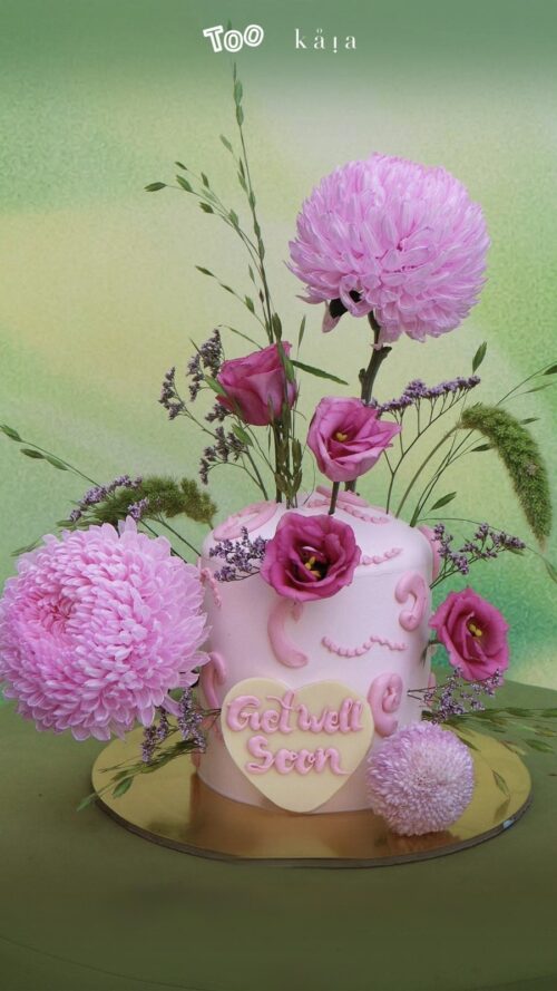 Marzelle cake flower duo